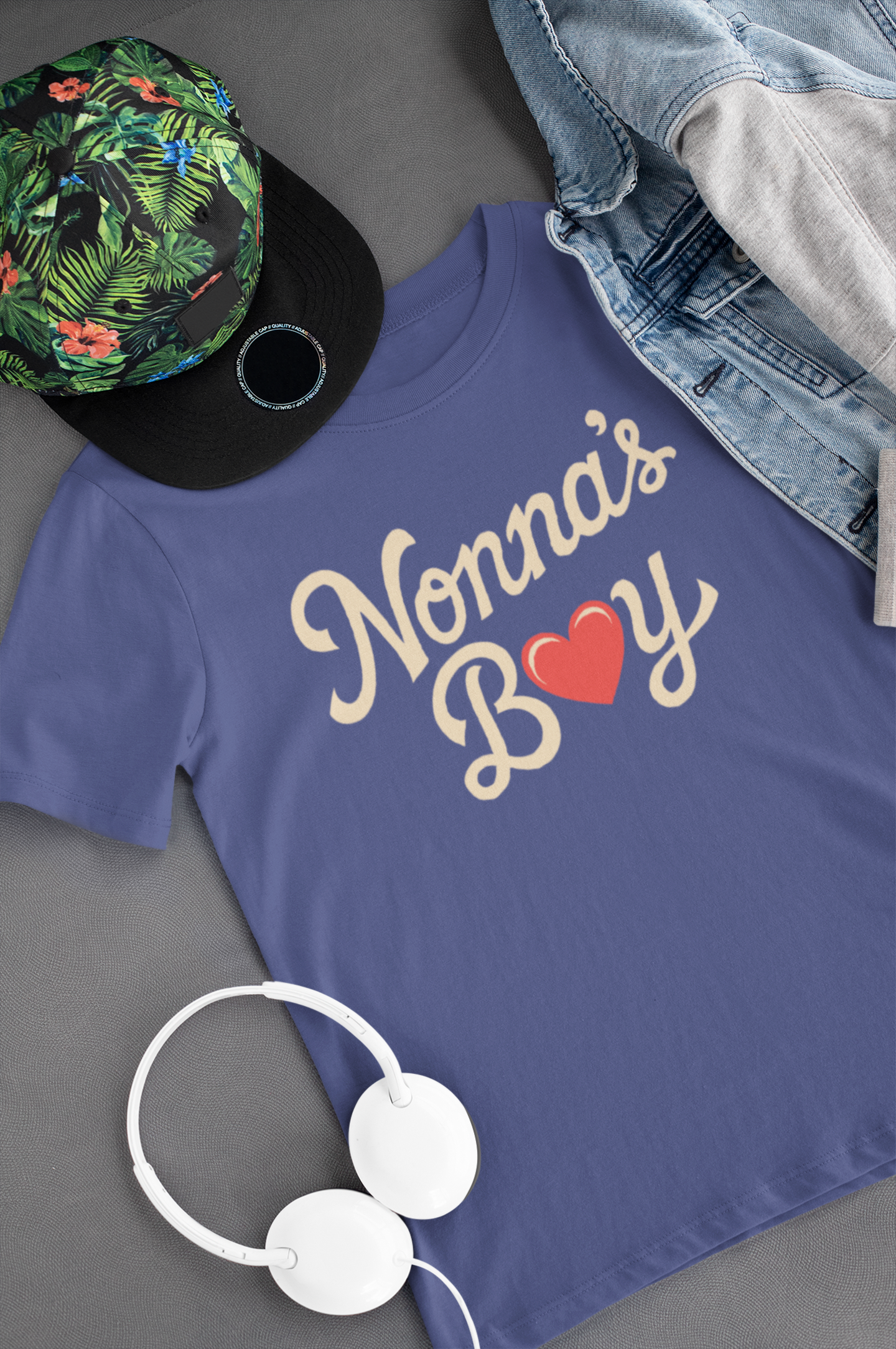 Nonna's Boy Valentine Kids Tee