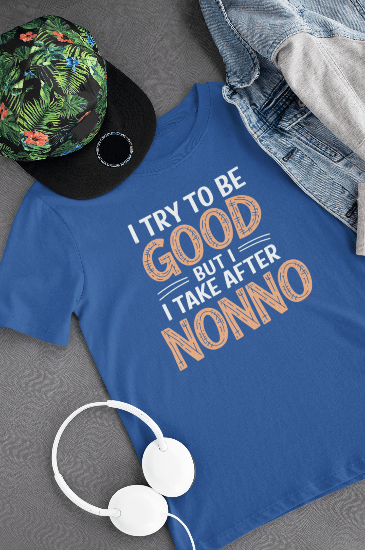 I Try To Be Good But I Take After Nonno Kids Tee