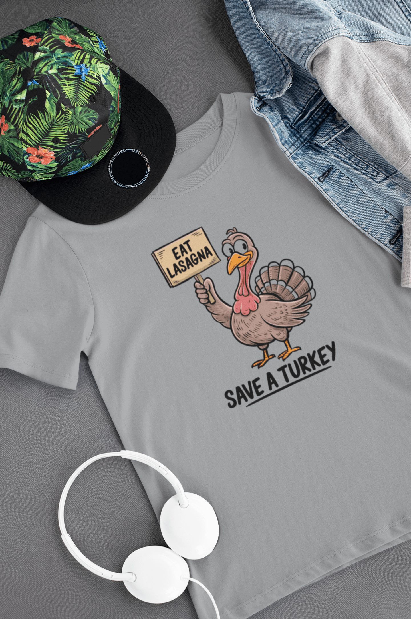 Eat Lasagna Save a Turkey Kids Tee